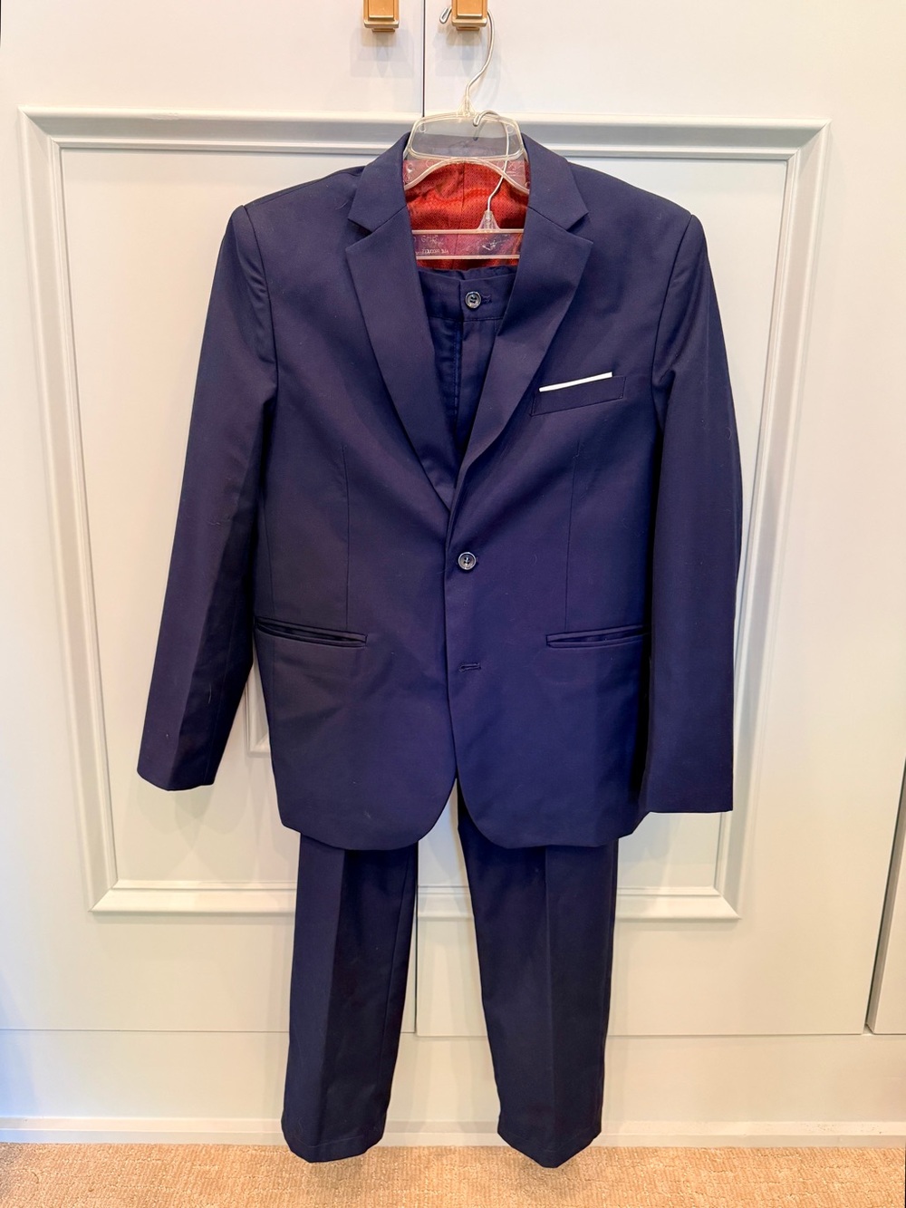 Boys Navy Two-Piece Suit Blazer & Pants